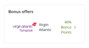 Chase: Virgin Atlantic Flying Club 40% Transfer Bonus (Limited Time!)