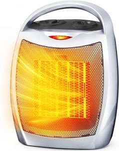 Hot! Portable Ceramic Space Heater w/Thermostat – $3.98