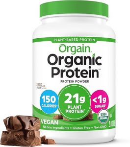 Orgain Organic Vegan Protein Powder, 2.03 lb – $11.99