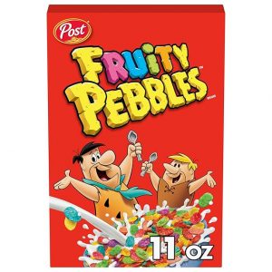 Fruity PEBBLES, 11 oz – $1.29