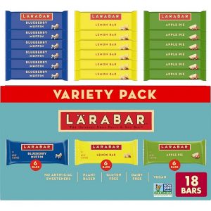 LARABAR Fruit & Nut Bars Variety Pack 18 Count (1.6 oz Each) – 3 for $24.26