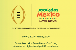 (Go For Doubles) How to Get Free $2.00 for Buying Four Avocados From Anywhere