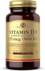 Solgar Vitamin D3 (5000 IU), 240 Capsules – $6.18