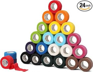 24 Pack of Self-Adhesive Bandage Wrap, 1″ x 5 Yards – $7.99
