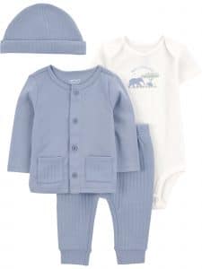 Carter’s Child of Mine Baby Outfit Set, 4-Piece – $2.88!